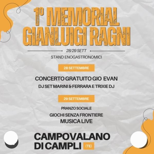 1° MEMORIAL GIANLUIGI RAGNI  - CAMPOVALANO - CAMPLI(TE)